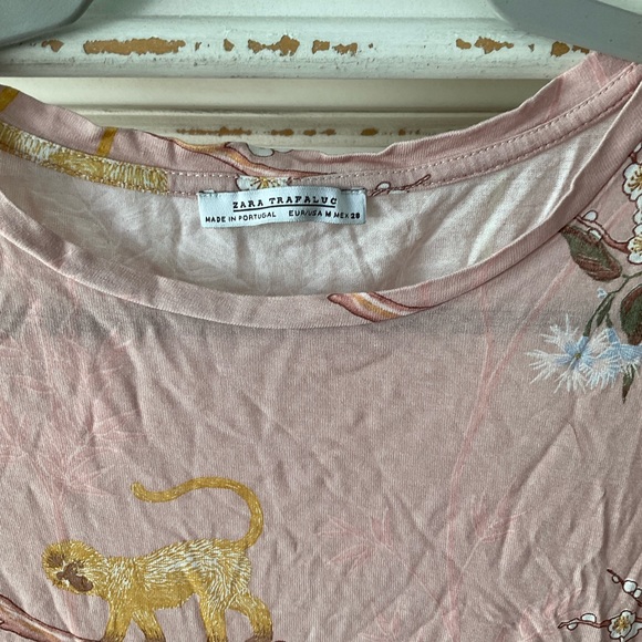 Zara pink t shirt - Picture 2 of 3